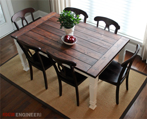 square farmhouse table legs