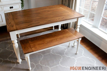 Rogue Engineer bench and table with legs