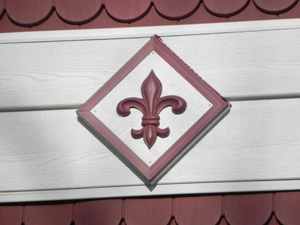 Fleur de Lis Wood Appliques, Trim, and Crown Moulding